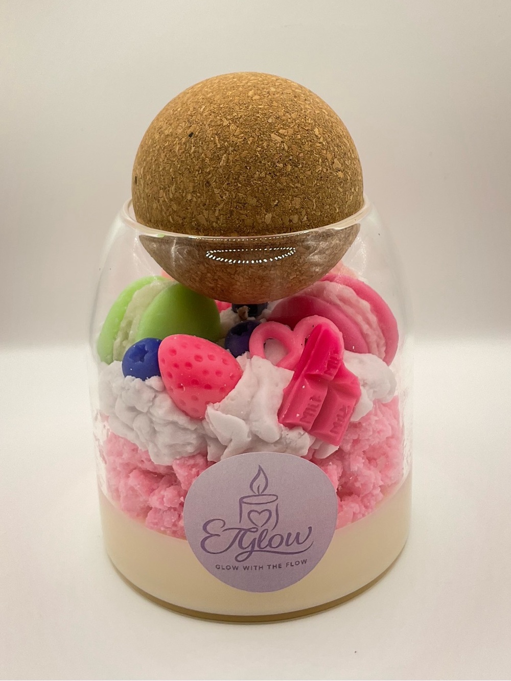 🕯️🍓Strawberry Açaí Dessert Style Candle 🍦🍨 - Picture 4 of 6